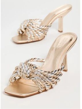 🌻Schutz Capri Heeled Sandals Womens Strappy Heel Open Toe Dress Shoes Size 10